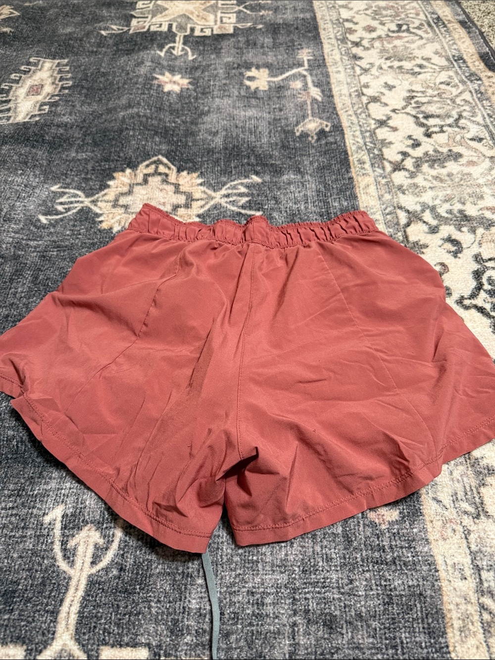 Nike Women's Running Shorts Duo - Coral and Light Gray - Picture 3 of 6